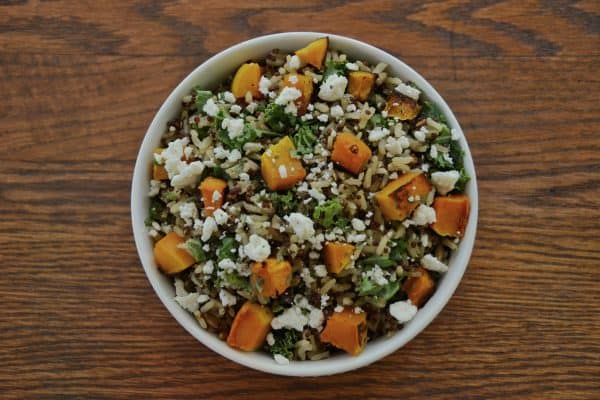 Butternut squash salad for tailgating, friendsgiving, or your next holiday dinner. 3 fit salad recipes for your holiday dinner. reesewoods.com #reesewoodsfitness #pumpkinrecipes #healthyholidayrecipes