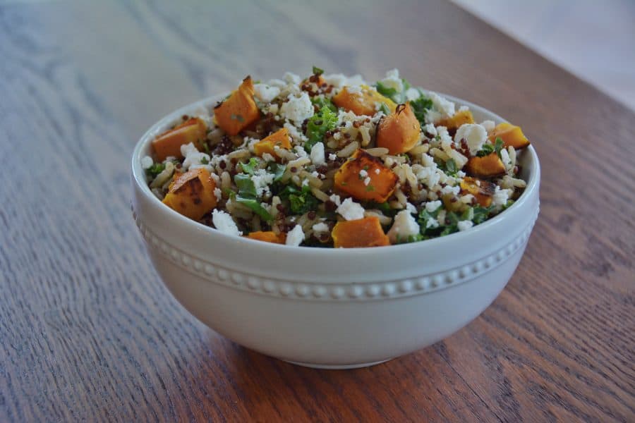 Kale and Butternut Squash Super Salad