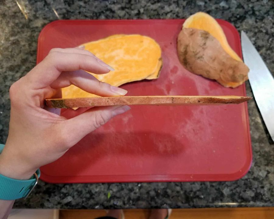 The ultimate guide to making perfect sweet potato toast. This sweet potato toast recipe is a perfect gluten-free, dairy-free bread alternative. Whole30, vegan and vegetarian friendly. Learn how to make the perfect slice of sweet potato toast every time. #sweetpotatotoast #whole30recipe #veganrecipe #reesewoodsfitness reesewoods.com